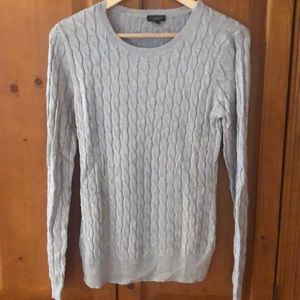 Talbots silver sweater